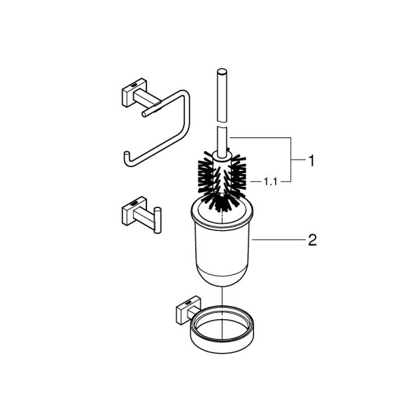 Grohe Essentials Cube Набор аксессуаров 3 в 1 (40757001)