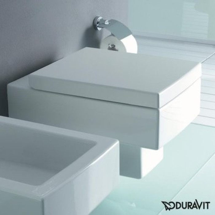 Плитка керамогранит Унитаз подвесной унитаз Duravit Vero, белый 2217090064 для пола