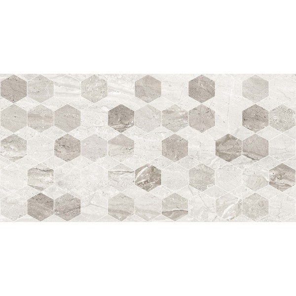 Плитка GOLDEN TILE MARMO MILANO Hexagon 8МG151 под мрамор