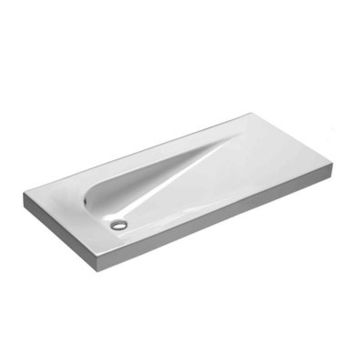 Керамическая раковина 100 см Hatria Grandangolo, белый (Y0VA01)