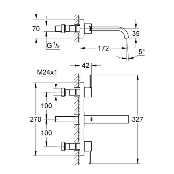 Смеситель для раковины Grohe Allure S-Size 20189000