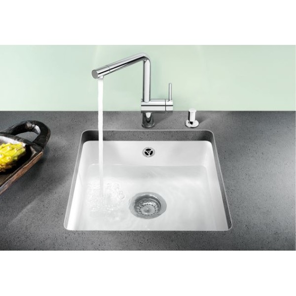 Мойка для кухни Blanco Subline 375-U Ceramic PuraPlus без клапана автомата 516035