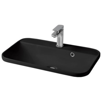 Керамическая раковина 60 см Artceram Gio Evolution, black glossy (GIL007 03;00)