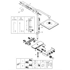 Плитка керамогранит Grohe Euphoria SmartControl System 310 Cube Duo Душевая система 26508AL0 для пола