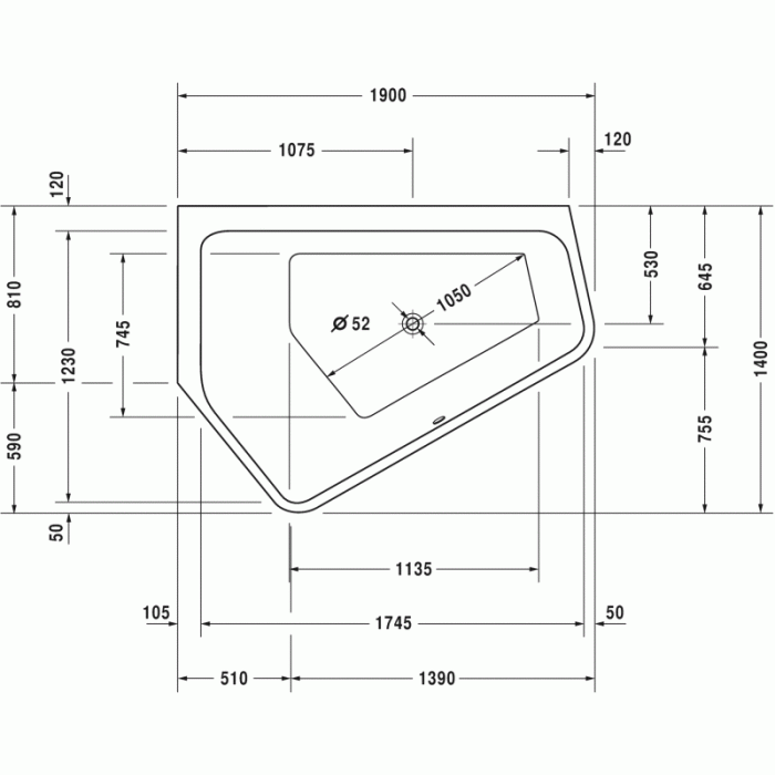 Paiova ванна асимметричная 190 см, левосторонняя 700396000000000 в интернет-магазине «Estet Room» Paiova ванна асимметричная 190 см, левосторонняя 700396000000000 в интернет-магазине «Estet Room»