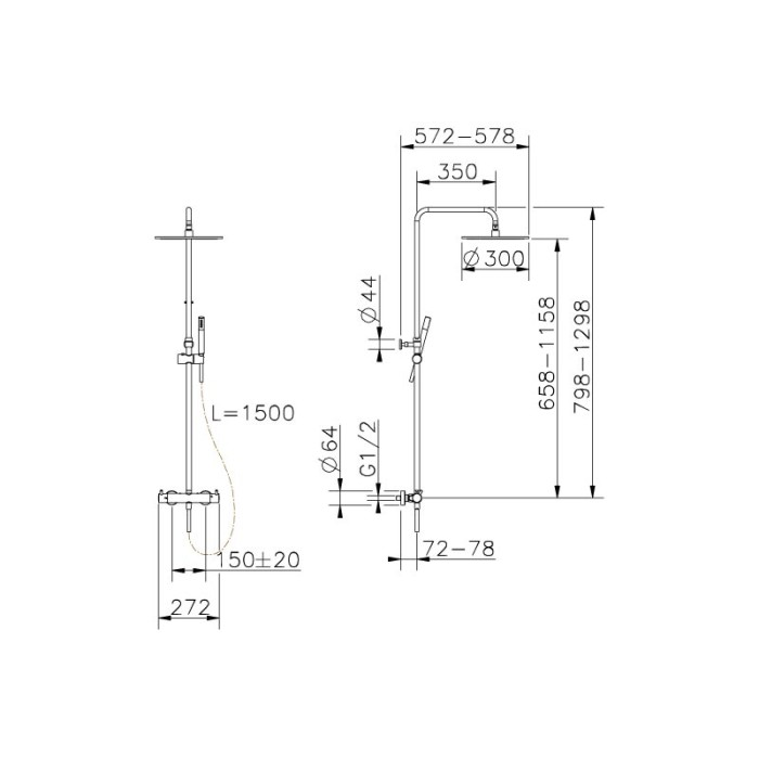 Плитка керамогранит Душевая система DEVIT ART 15020140B для пола Плитка керамогранит Душевая система DEVIT ART 15020140B для пола