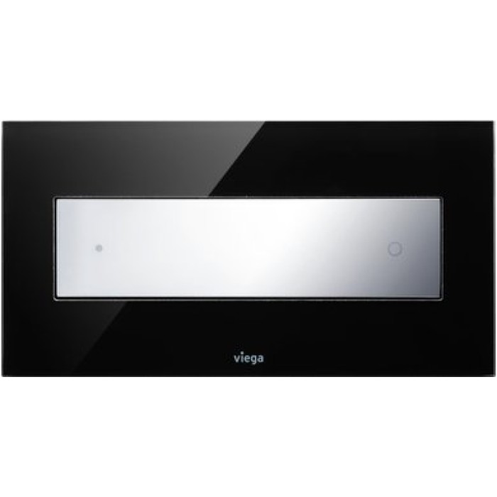 Клавиша смыва Viega Visign for Style 12 модель 8332.1, стекло парсоль/черный, клавиша хром 690632 Клавиша смыва Viega Visign for Style 12 модель 8332.1, стекло парсоль/черный, клавиша хром 690632