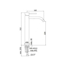 Смеситель для раковины Paffoni Light LIG081BO