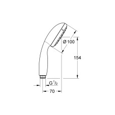 Grohe Tempesta 100 Ручной душ 27597001