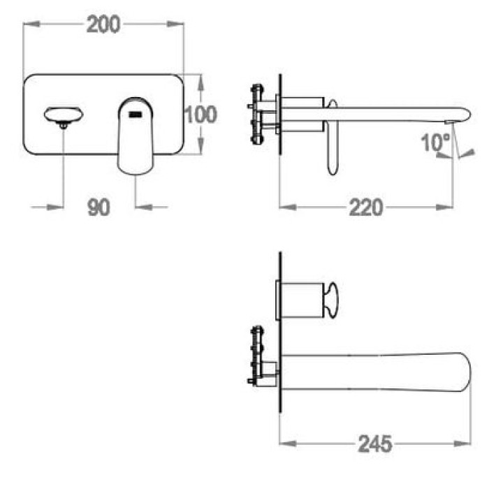 Смеситель для раковины Fir Dynamica 88 (88.1020.8.10.00) Смеситель для раковины Fir Dynamica 88 (88.1020.8.10.00)