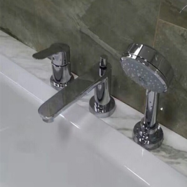 Grohe BauEdge Смеситель однорычажный для ванны на 3 отверстия (25117000)