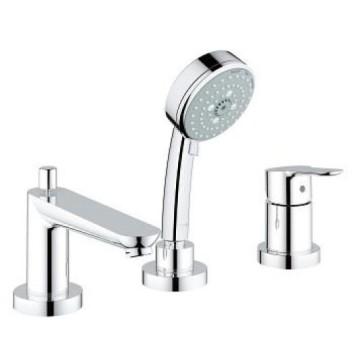 Grohe BauEdge Смеситель однорычажный для ванны на 3 отверстия (25117000)