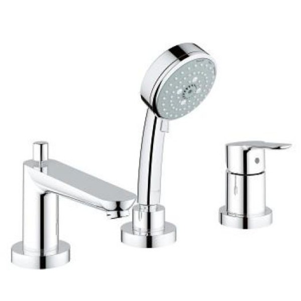Grohe BauEdge Смеситель однорычажный для ванны на 3 отверстия (25117000)