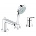 Grohe BauEdge Смеситель однорычажный для ванны на 3 отверстия (25117000)