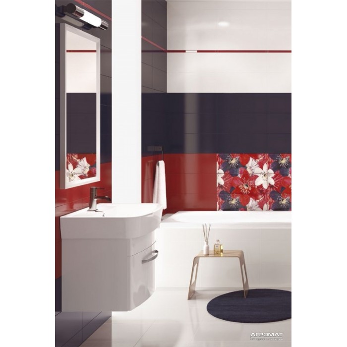 Плитка Opoczno French Lake GLASS RED BORDER 8×450×20