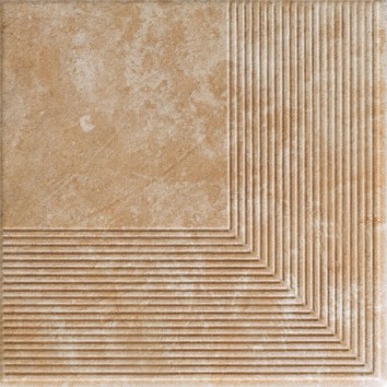 Сходинка пряма Ilario Beige 30x30 код 4832 Ceramika Paradyz