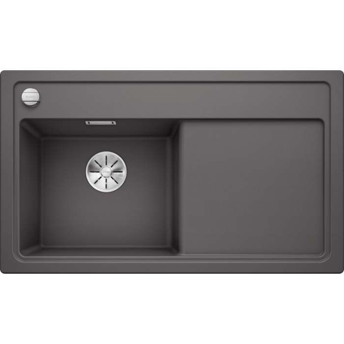 Мойка для кухни Blanco Zenar 45 S с доской из стекла чаша слева темная скала 523805