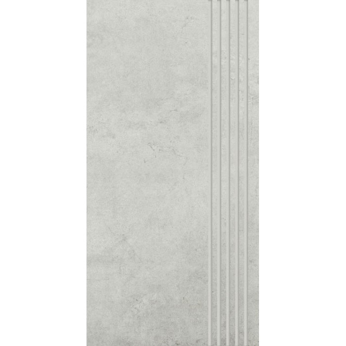 Керамогранит Paradyz SCRATCH BIANCO STOPNICA PROSTA NACINANA MAT. под камень