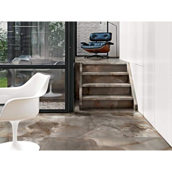 Керамогранит Плитка FLORIM GROUP 769924 REVES DE REX CHOCO GLO 6MM 6×2800×1200 под камень