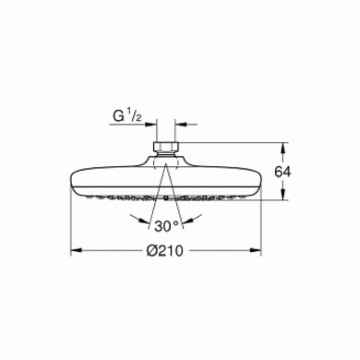 Верхний душ Grohe Tempesta 210 26409000