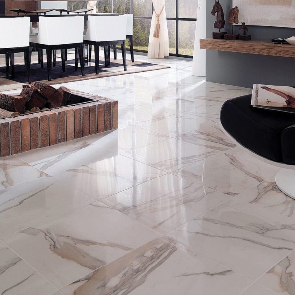 Плитка Porcelanosa Calacata Gold под мрамор