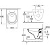 Унитаз подвесной Villeroy & Boch O.NOVO (5688H101) с сиденьем Soft Close (9M38S101)