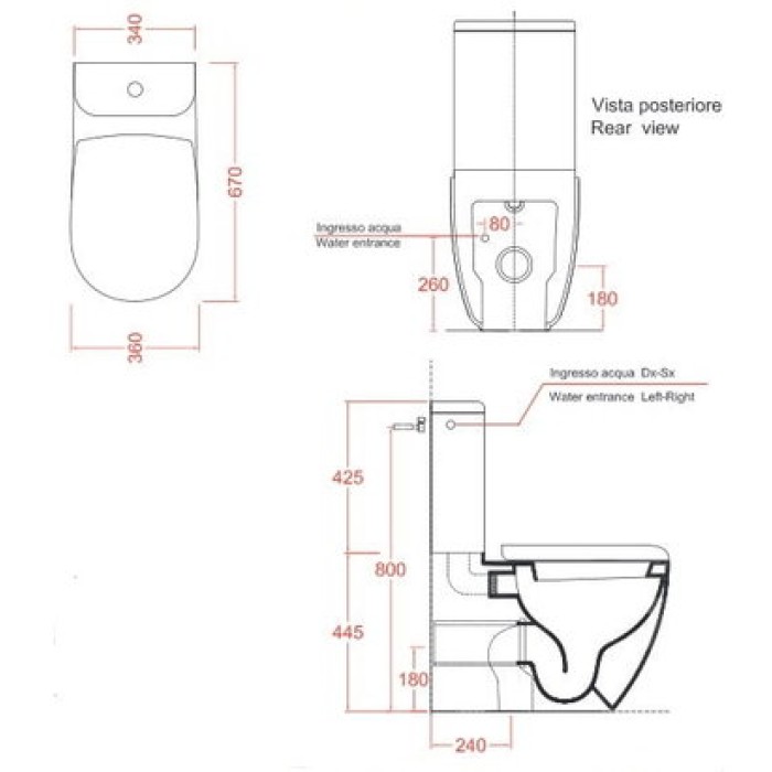 Унитаз-компакт Artceram File 2.0 (FLV003 01;00) white glossy
