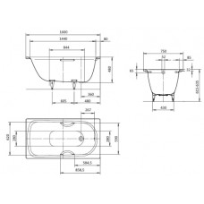 Kaldewei Saniform Plus Star 160x75 (133300010001)