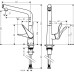 Смеситель для кухни Hansgrohe Metris Select 320 14883800 Смеситель для кухни Hansgrohe Metris Select 320 14883800