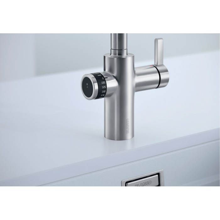 Смеситель кухонный Blanco EVOL-S Volume управления справа хром 525210