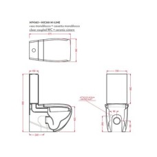 Унитаз-компакт Artceram Hi-Line (HIV003 01;00) white glossy
