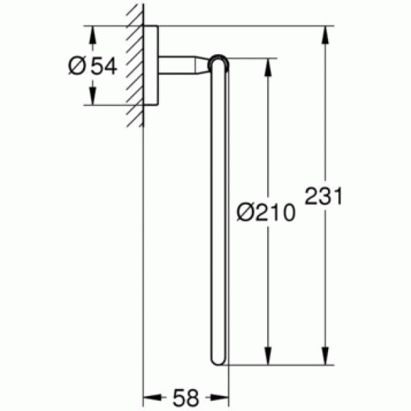 Grohe BauCosmopolitan Кольцо для полотенца (40460001)