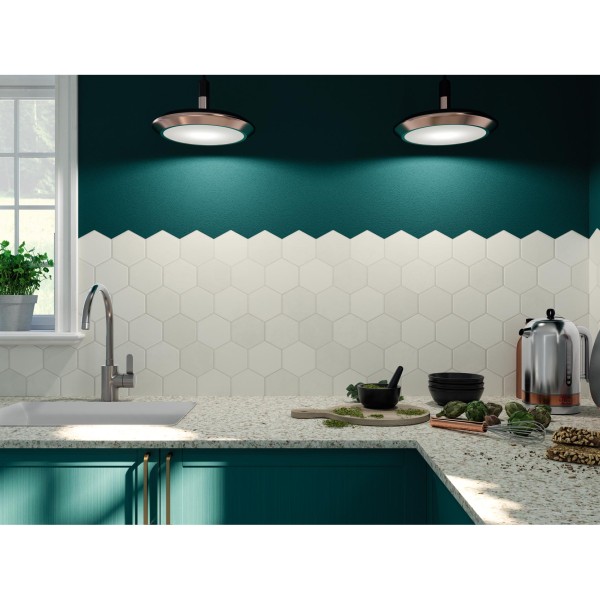 Керамогранит REALONDA HEx WHITE 9×510×265