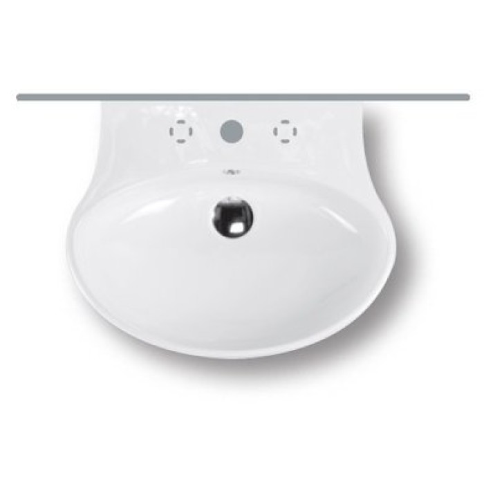 Керамическая раковина 56 см Hatria Nido, белый (YxEL01)