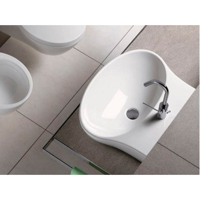 Керамическая раковина 56 см Hatria Nido, белый (YxEL01)