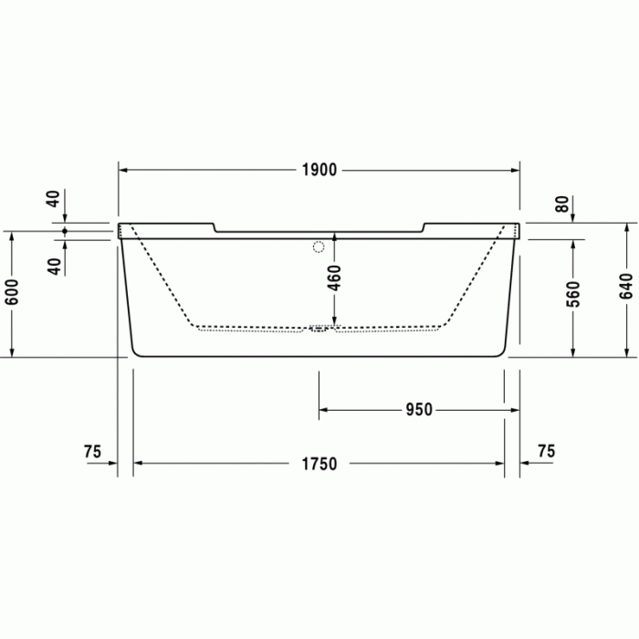 Starck ванна овальная 190 см с акриловой панелью 700012000000000 в интернет-магазине «Estet Room»