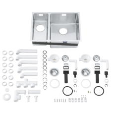 Мойдка для кухни Grohe 585x440 мм, под столешницу, 1,5 чаши, матовая (31576SD0)