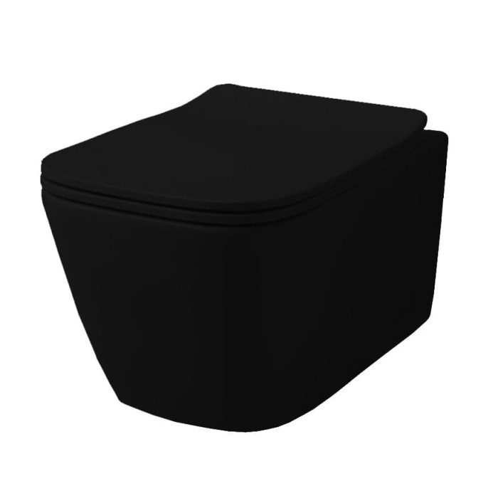 Подвесной укороченный унитаз Artceram A16 (ASV005 03;00) black glossy