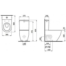 Унитаз Laufen Pro (H8259520000001) без бачка и сиденья