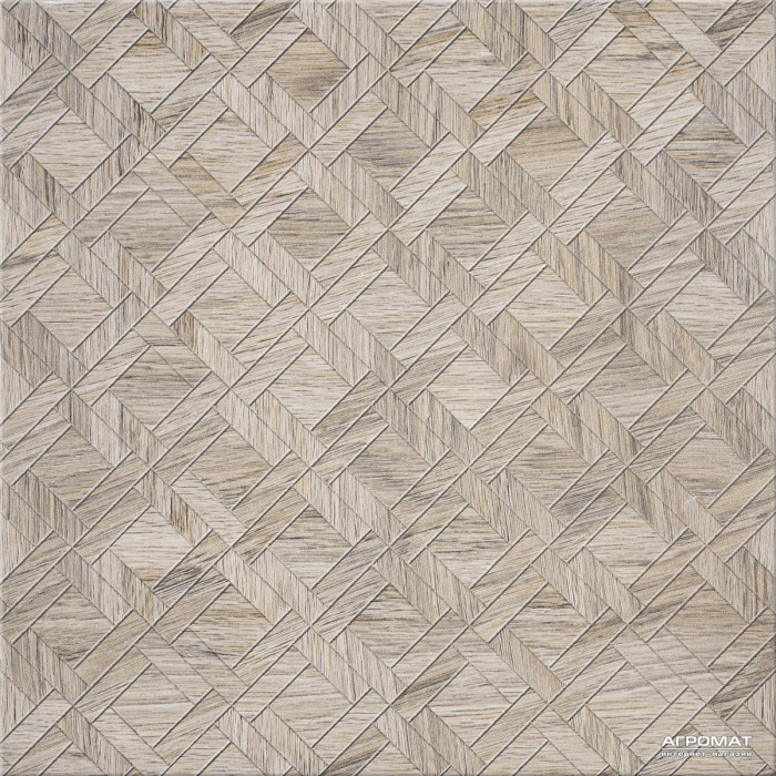 Напольная плитка Cersanit Egzor GREY DECOR 9×420×420 под дерево
