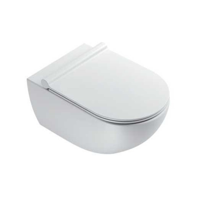 Подвесной безободковый унитаз Catalano Sfera NewFlush, белый матовый