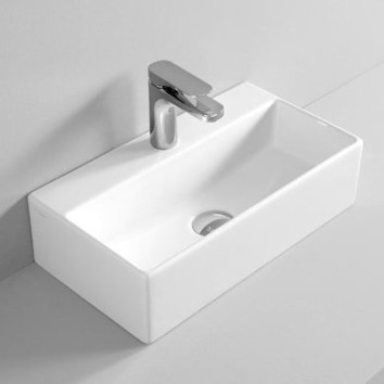 Керамическая раковина 50 см Artceram Quadro, white glossy (QUL001 01;00)