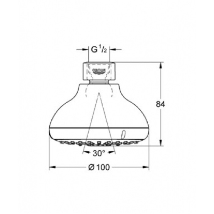 Плитка керамогранит Верхний душ Grohe New Tempesta (27606000) для пола Плитка керамогранит Верхний душ Grohe New Tempesta (27606000) для пола