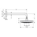 Верхний душ Hansgrohe Raindance Select S 240 2jet 26466000