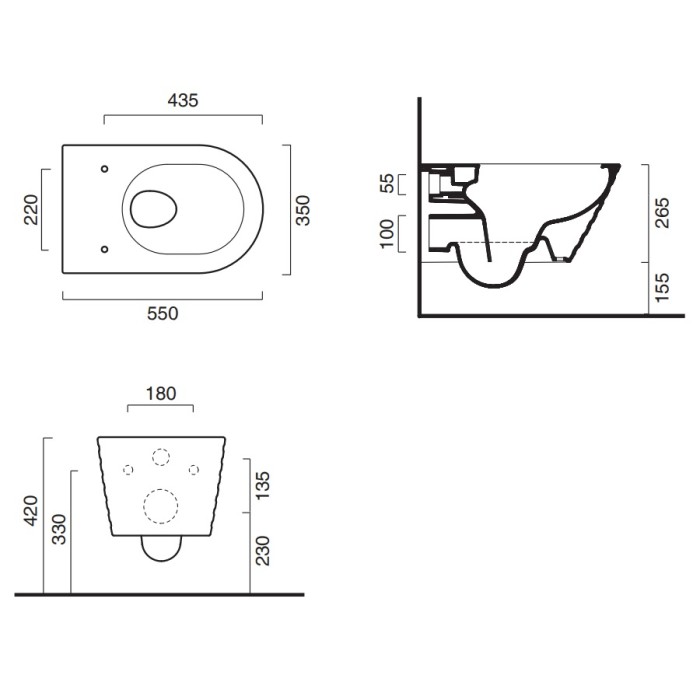 Подвесной безободковый унитаз Catalano New Zero NewFlush, bianco satinato