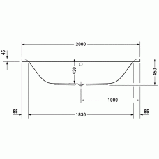 PuraVida ванна прямоугольная 200 см 700184000000000 в интернет-магазине «Estet Room»