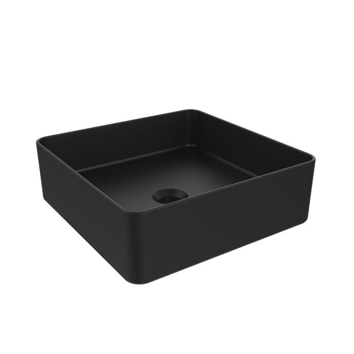 Раковина Devit Quadra 1511132B тонкостенная, чёрная матовая