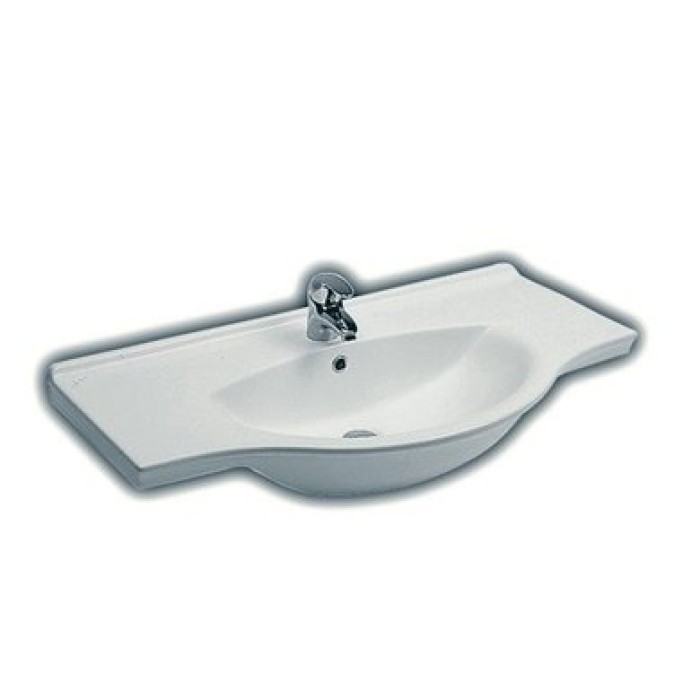 Керамическая раковина 95 см Hatria Sophie, белый (Y0HC01)