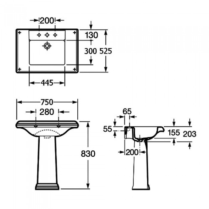 Раковина Roca America A327490000