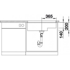 Мойка для кухни Blanco Subline 700-U Level алюметаллик 523540